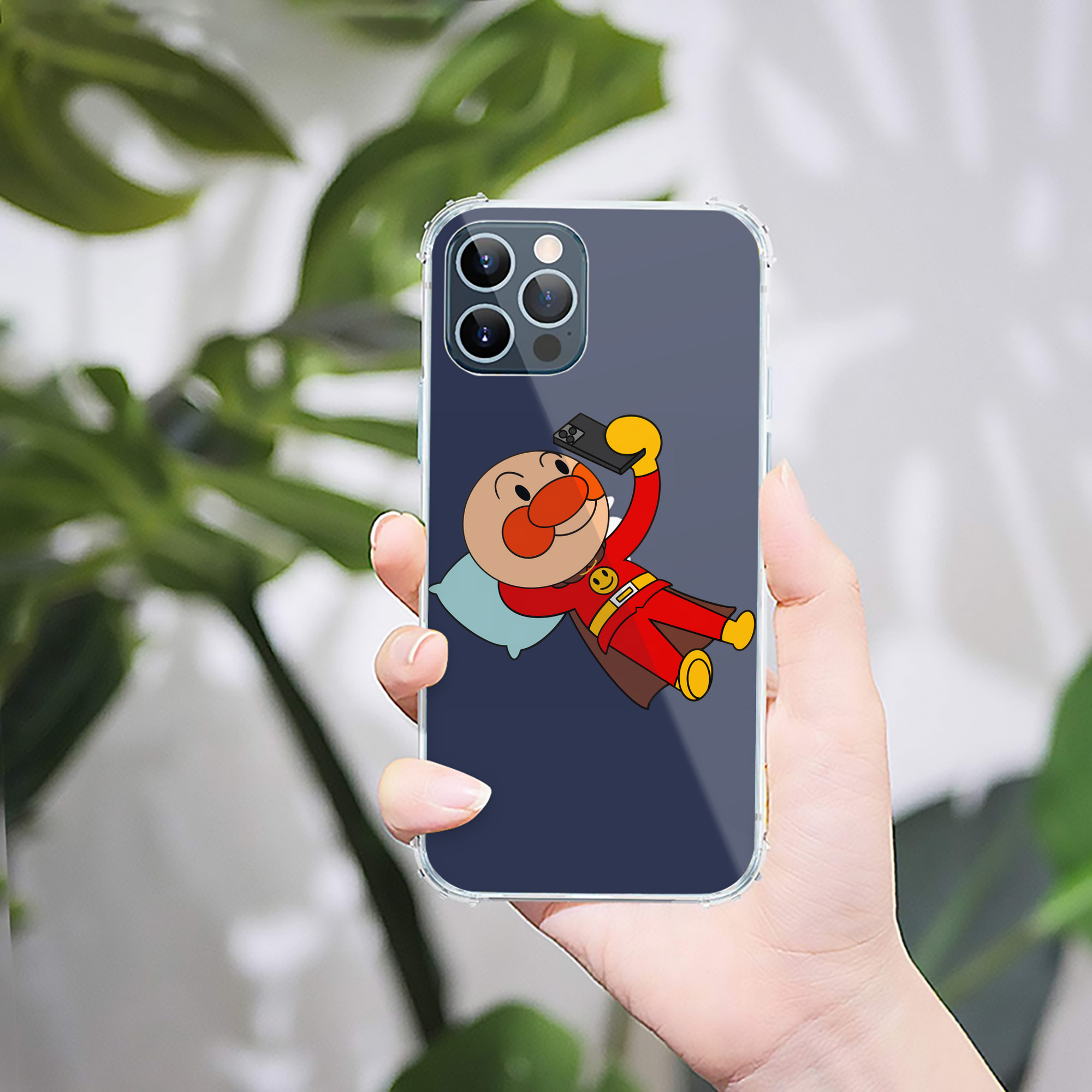 （画像用） アンパンマン Anpanman 【iPhone 12シリーズ対応】透明スマホケース（クリアソフトケース）